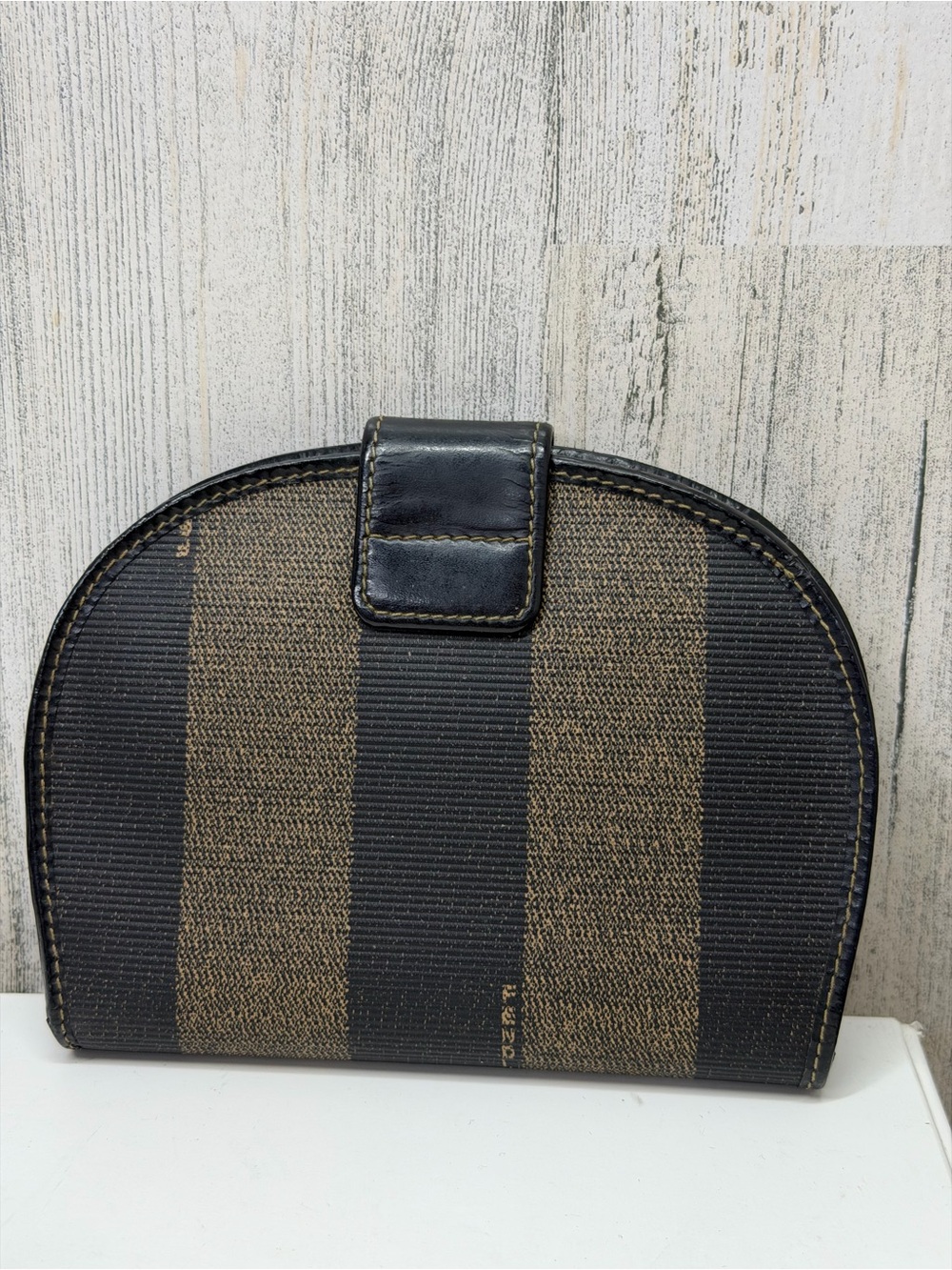 Vintage Fendi Pequin Striped Dome Wallet - Picture 3 of 13
